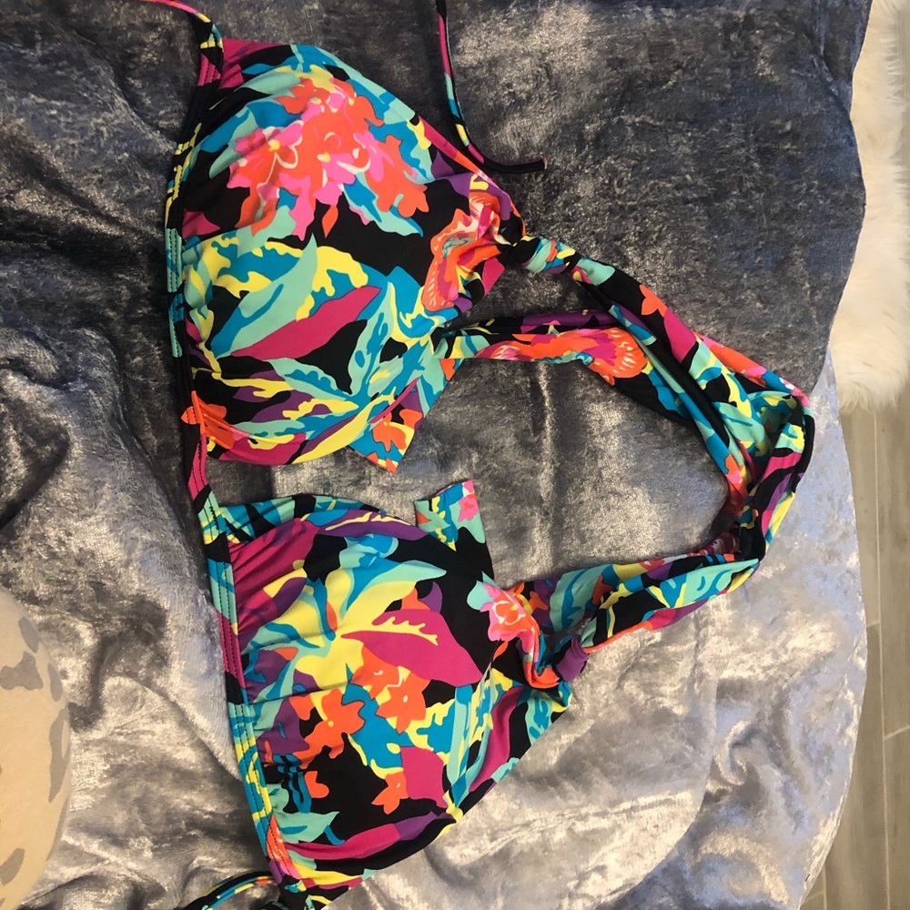 ROXY floral bikini top